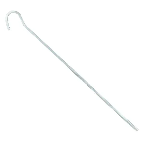 Piqueta Aluminio Fina Rizada 10uds