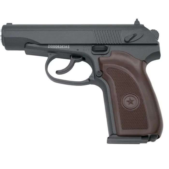 Pistola Galaxy G29 Tipo Makarova – Negra – Pistola Muelle Calibre 6mm Aleación metal y zinc – Energía 0.26 Julios – Velocidad de disparo 72 m/s – 236 FPS. Ref:G29