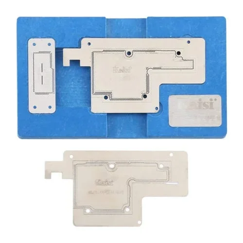 Placa Base Kaisi de Capa Intermedia BGA Reballing Stencil Plataforma de Estaño Apple iPhone X / Xs / Xs Max