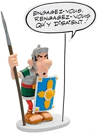 Plastoy SAS PLA00129 Asterix: Römer con Burbuja de Voz: engagez, rengagez-Vous qu’y disaient, Multicolor
