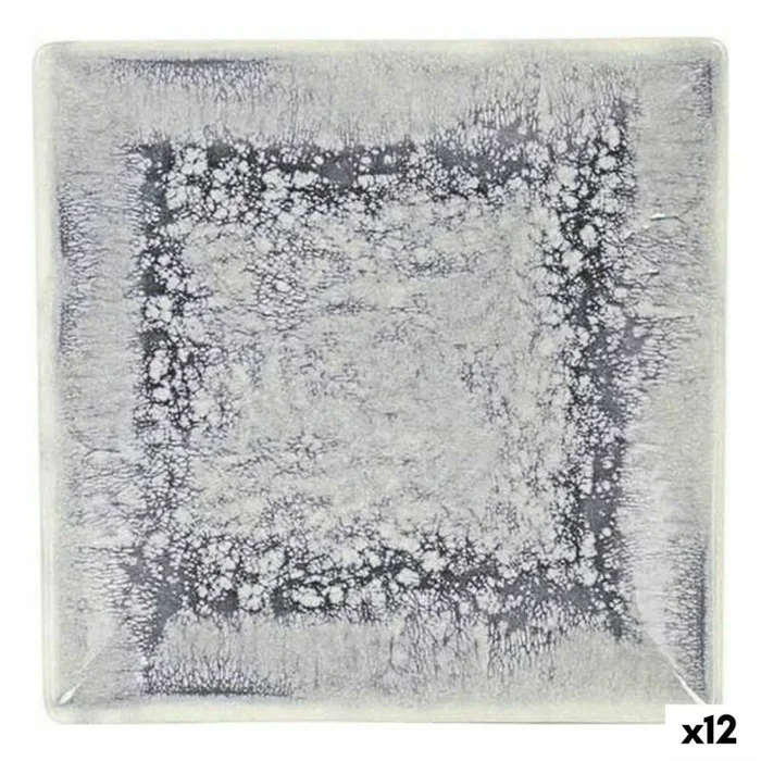 Plato de postre la mediterránea adhara porcelana 18 x 18 x 2 cm (12 unidades) (18 x 18 x 2 cm)