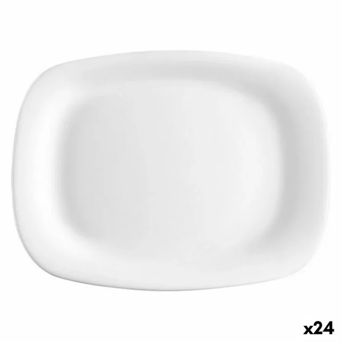 Plato llano bormioli parma rectangular (24 unidades) (18 x 21 cm)