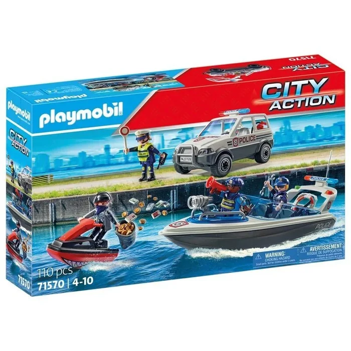PLAYMOBIL Persecucion policial en el Agua