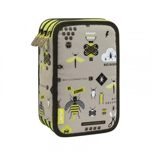 Plumier 3 pisos con contenido be atomic, beige milan