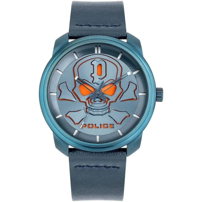 Police Reloj Analógico para Unisex-Adulto de Cuarzo con Correa en Cuero PL15714JSBL.03