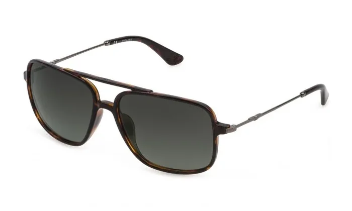 POLICE SPLD40 Gafas, Shiny Dark Havana, 59 para Hombre