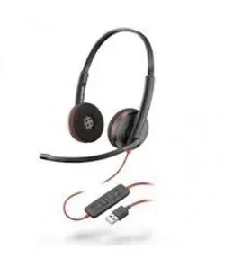 POLY Blackwire 3220 Auriculares Alámbrico Diadema Llamadas/Música Negro