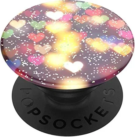 Popsockets – glitter bokeh hearts