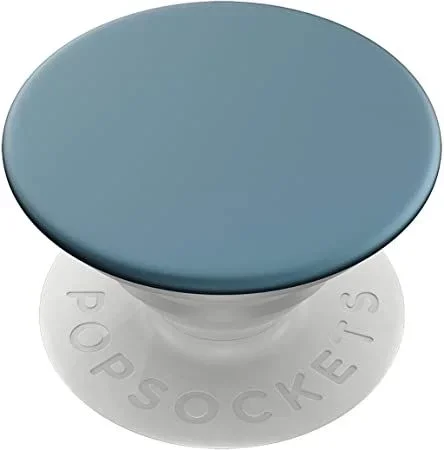 PopSockets PopGrip – Soporte y Agarre para Teléfonos Móviles y Tabletas con un Top Intercambiable – Batik Blue Aluminum