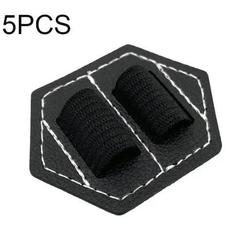 Porta lápices capacitivo PU hexagonal doble negro 5 unidades