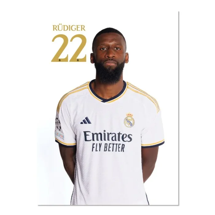 Postal real madrid 2023/2024 rudiger
