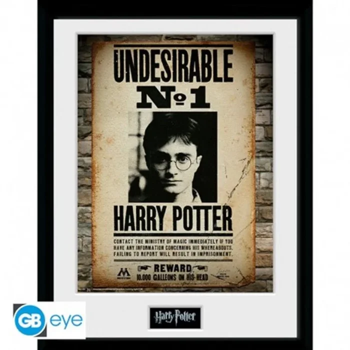 Poster enmarcado gb eye harry potter – indeseable nº1