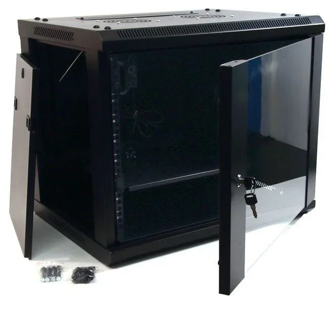 Powergreen RAC-09660-HQ Armario Rack 9U 60X60 con Termostato 2 Ventiladores 1 Bandeja