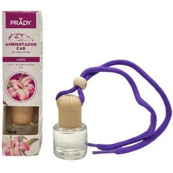 Prady – Ambientador Coche Lily – Unisex – 6ML – Aroma fresco y floral para tu vehículo