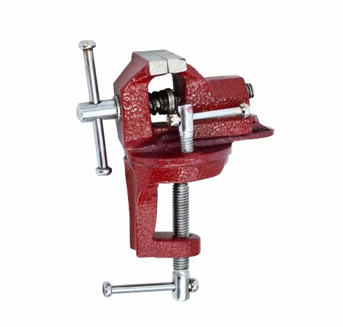 Prensa de banco rotativa Awtools, modelo 40mm, ideal para trabajos de carpintería y mecánica, alta precisión, diseño robusto, fácil ajuste y sujeción firme, versátil.