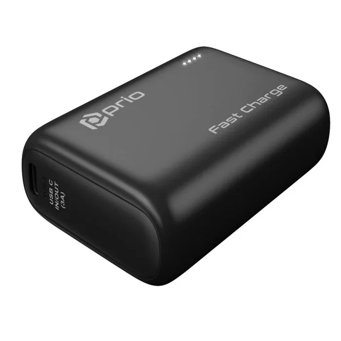 Prio fast charge (22.5w scp/20w pd/qc3.0) power bank 10.000mah black