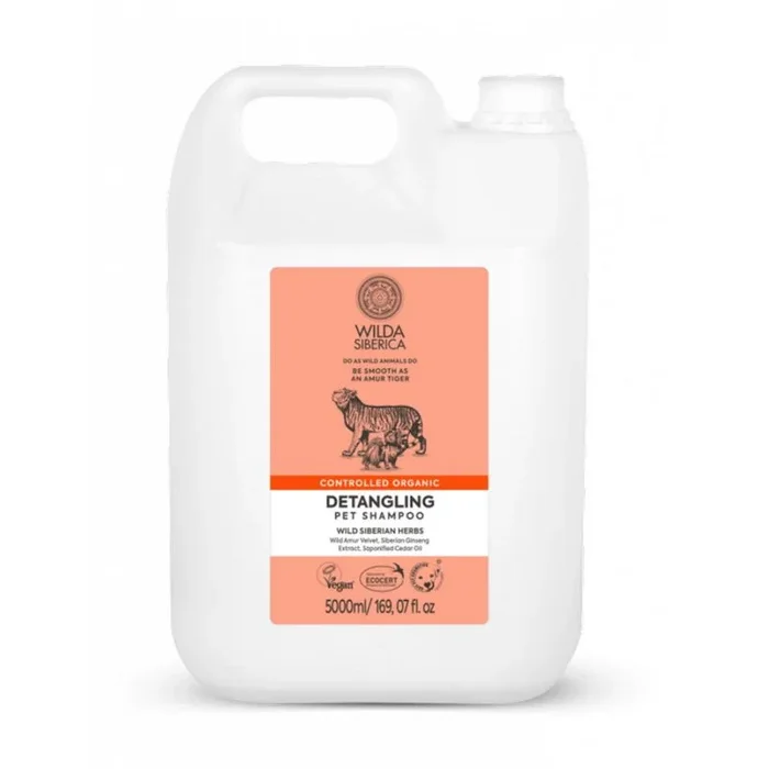 Producto para mascotas de la marca Natura Siberica: desenredante champú, Wilda champú desenredante (5000 mililitros)