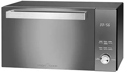 ProfiCook PC-MWG 1204 Encimera Microondas con grill 23 L 800 W Espejo, Acero inoxidable
