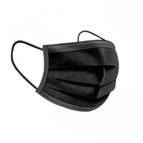 Prosafe pack 40 mascarillas quirurgicas desechables tipo iir – bfe > 98% – certificado ce – une en 14683:2019+ac:2019 – fabricado en españa – clip nasal ajustable – 3 capas – color negro