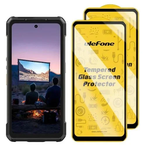 Protector de pantalla de vidrio templado antihuellas Ulefone Armor 34 Pro (2 unidades/paquete)