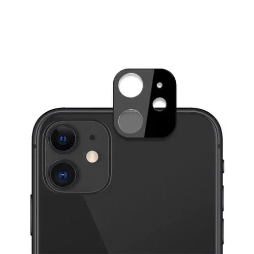 Protector Lente Cámara iPhone 11 Mocolo 0.15mm 9H 2.5D Borde Redondo (Negro) 2PCs