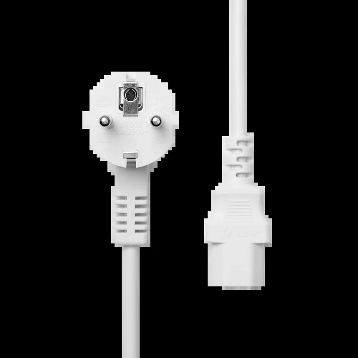 ProXtend Power Cord Schuko Angled to C13 2M White Blanco Enchufe tipo F C13 acoplador