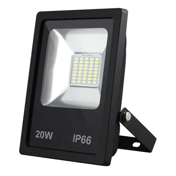 Proyector led smd dacita 20w 6500k negro 1800lm 120º ip66 18,5×15,5×4,5 cm