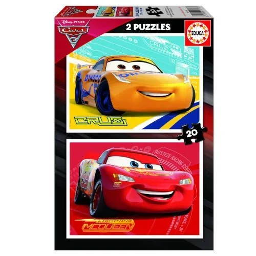 Puzzle infantil 2×20 cars 3 de 3-5 años educa borras