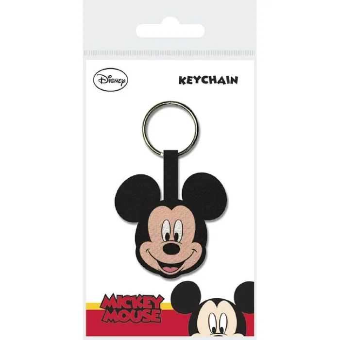 Pyramid International Mickey Mouse (Face) Llaveros Tejidos, Multi, Talla única Unisex Adulto