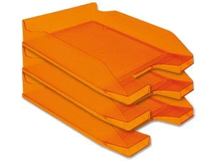 Q-CONNECT KF04201 bandeja de escritorio/organizador Poliestireno Naranja