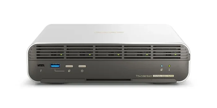 QNAP TS-H3077AFU-R5-32G servidor de almacenamiento NAS Bastidor (2U) AMD Ryzen™ 5 32 GB DDR5 Negro, Metálico