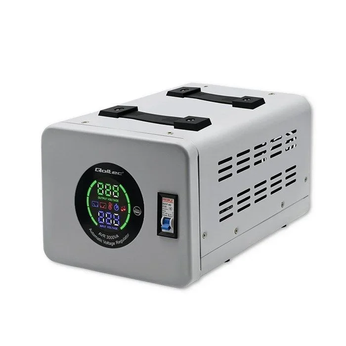 Qoltec 50725 estabilizador automático de voltaje avr 3000va