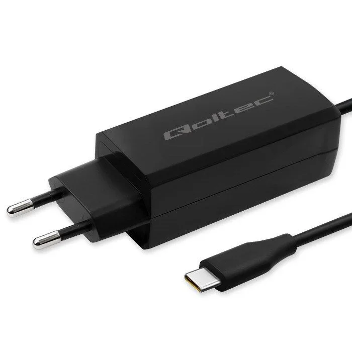 Qoltec 52420 cargador superrápido gan de 90 w | 5-20 v | 3-4,5 a | usb-c 3.1
