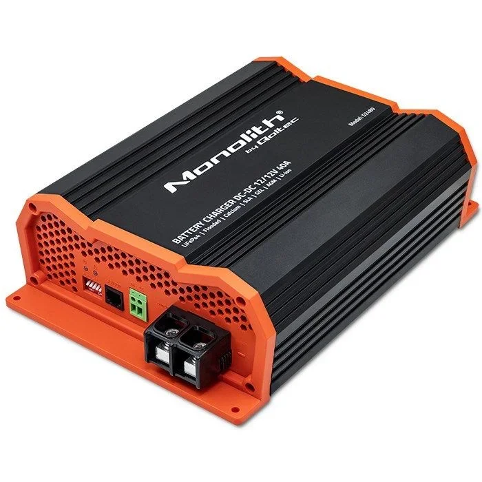 Qoltec 52480 cargador monolito dc-dc para baterías lifepo4 agm 12v | 40a | 500w