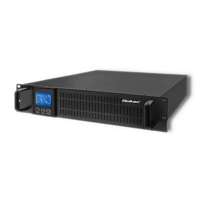 Qoltec 53945 sistema de alimentación ininterrumpida ups rack | 1kva | 800w | lcd