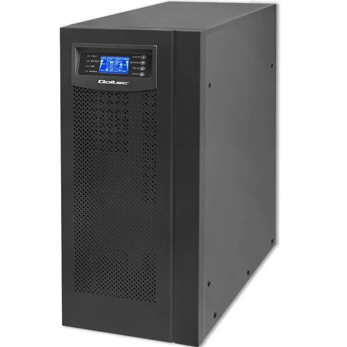 Qoltec 53982 sai | en línea | onda sinusoidal pura | 6kva | 4,8 kw | lcd | usb