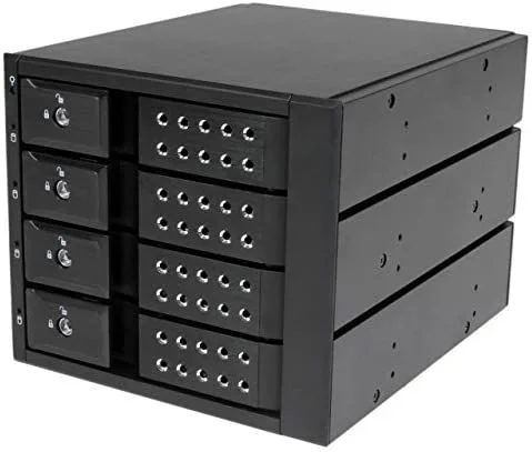 rack movil backplane con 4 bahias hot swap de 3,5″ pulgadas sin bandeja sas ii sata iii – de intercambio en caliente,2 años