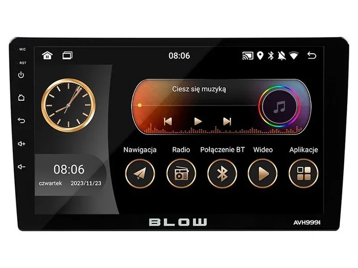 Radio BLOW AVH-9991 1DIN 9 Android/WiFi/GPS/CARPLAY