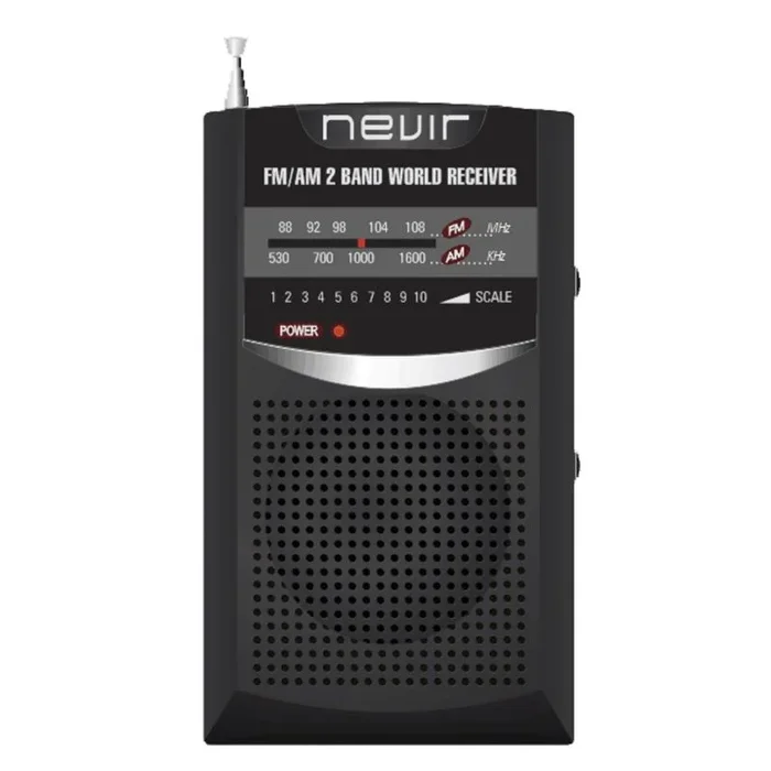 Radio nevir de bolsillo nvr – 136 negro