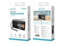 Radio portátil unico fn2065 dc3v (aax2) negro