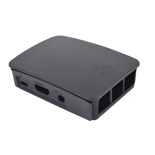 RASPBERRY 9098138 – Caja para RASPBERRY OFICIAL PI 3, Negro y Gris