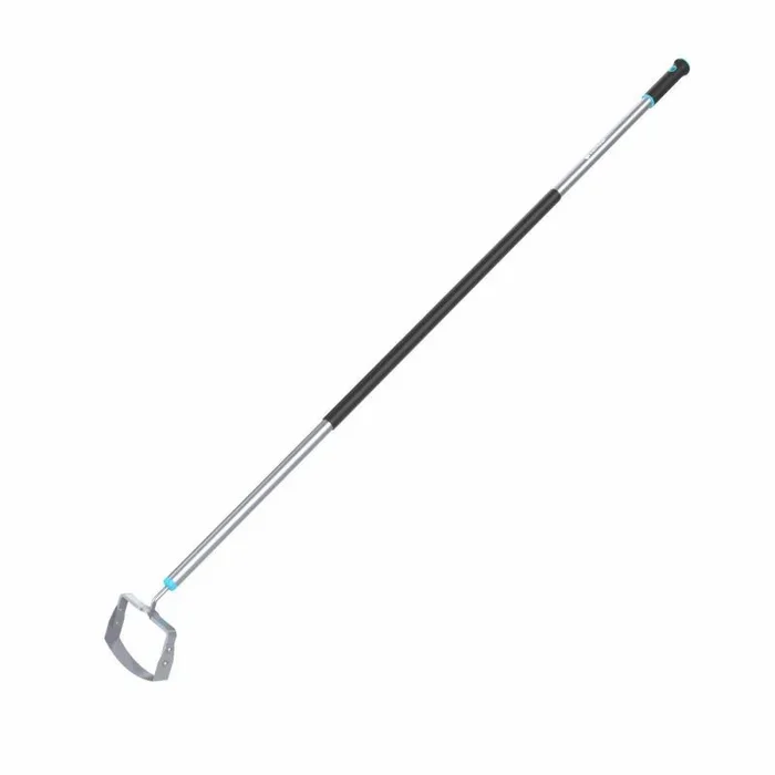 Rastrillo/Desmalezadora, ENERGO™, modelo 40-041, ideal para desherbar y limpiar suelos de malezas, acero inoxidable, mango de aluminio, antideslizante, 1610 mm, 0,86 kg