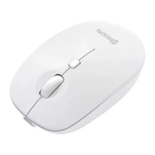 Ratón Inalámbrico Mkespn 859 2.4G+Bt5.0+Bt3.0 Tres Modos (Blanco)