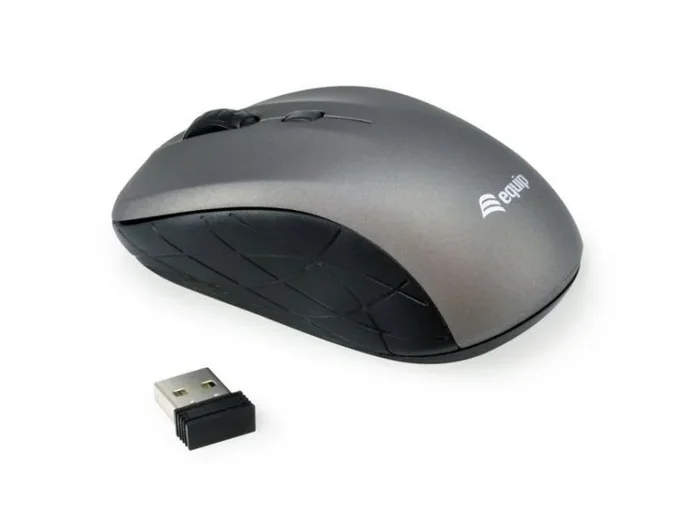 Raton Inalambrico Usb 1600dpi Equip Mini Gris 245109