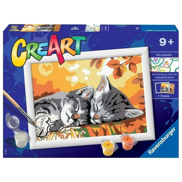 Ravensburger CreArt Autumn Kitties Kit de pintura por números