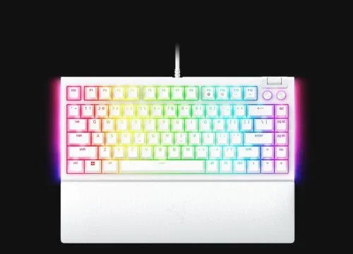 Razer BlackWidow V4 75% teclado USB QWERTY Inglés de EE. UU. Blanco