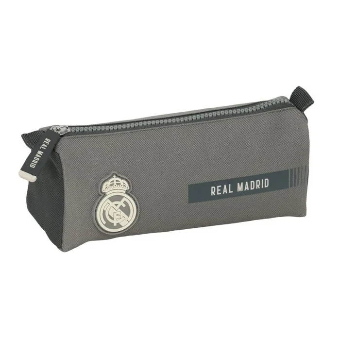 REAL MADRID 3ª EQUIPACIÓN 24/25 – Portatodo con cremallera y compartimiento, Estuche Infantil, Estuche Niño, Ideal para Niños en Edad Escolar, Cómodo y Versátil, Calidad y Resistencia, 21x7x8 cm