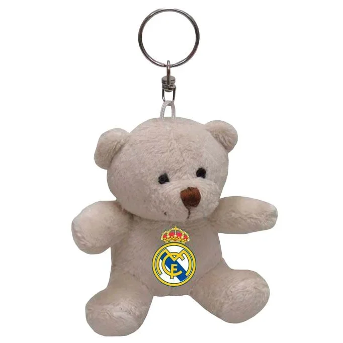 Real Madrid Osito Llavero Tiempo Libre y Sportwear, Adultos Unisex, Multicolor (Multicolor), Talla Única