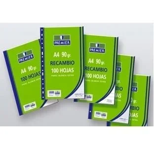 RECAMBIO A4 100H 90GR HORIZONTAL