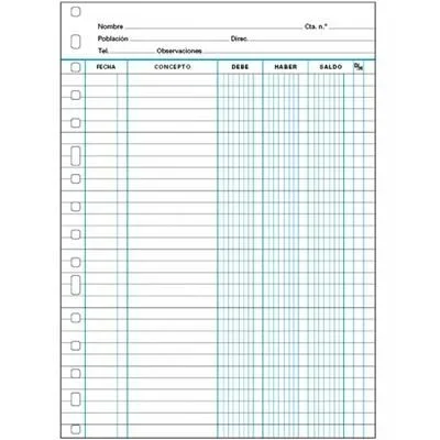 RECAMBIO MULTIFIN REC.CTAS.CTES(A4/16)3016